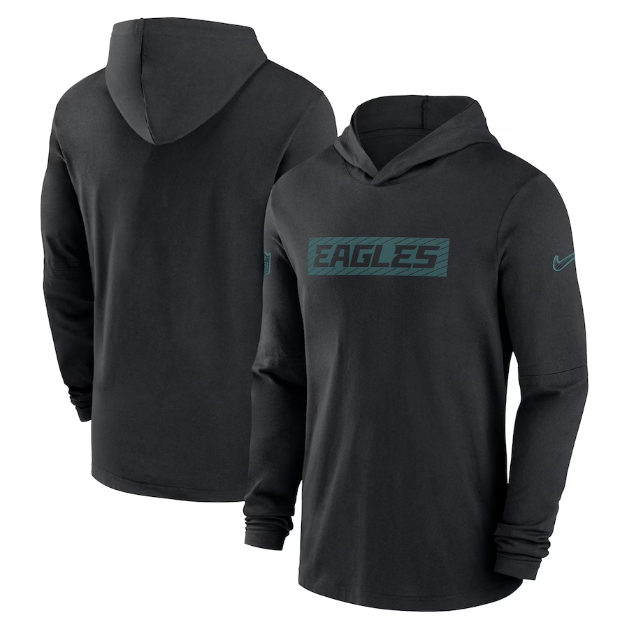 Men Philadelphia Eagles black 2024 Nike NFL Hoodie->detroit lions->NFL Jersey